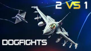 2 Vs 1 Dogfight | F-16C Viper | Digital Combat Simulator | DCS |