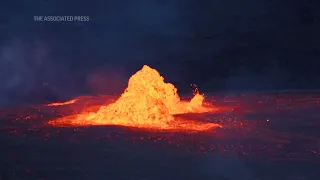 Hawaii volcano roars back to life with waves of lava