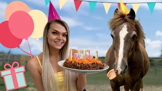 Quarantine Birthday | Making The Horses A Cake & Pony Party | Lockdown Day 47