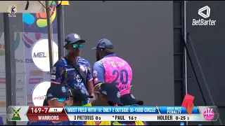 Rahkeem Cornwall Gets SENT OFF after Royals Red Card!  | CPL 2023