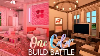 one color bloxburg BUILD BATTLE vs ANIX