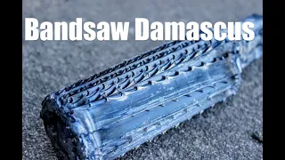 Damascus From Worn Out Bandsaw, Forging A Kitchen Knife, Pattern Welded Blacksmithing, Knifemaking