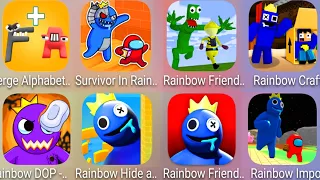 Rainbow Friends (Chapter 2 + DOP + Craft Hide & N + Impostor Survivor) & Survivor In Rainbow Monster