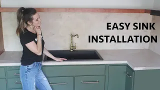 Install Kitchen Sink and Drain Plumbing | Top Mount Drop-in Sink Installation