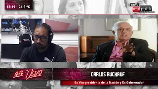 Carlos Ruckauf: "La segunda vuelta será entre Juntos por el Cambio y Milei"