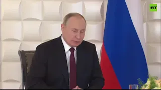 Putin and Pashinyan meet at CSTO summit [TAPE]