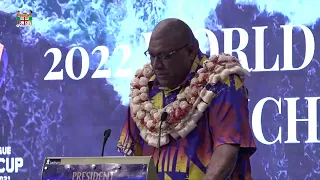 Fijian President officiates at the launch of the 2022 Rugby League World Cup Campaign at GPH