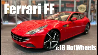 Ferrari FF Rosso Corsa 1:18 Hot Wheels Elite