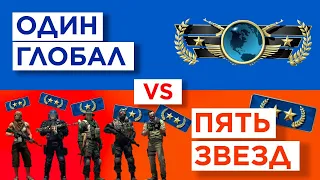 ОДИН ГЛОБАЛ vs ПЯТИ ЗВЁЗД