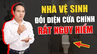 Luận giải phong thủy cửa chính ĐỐI DIỆN nhà vệ sinh