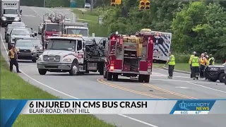 Six injured from Mint Hill bus crash near school