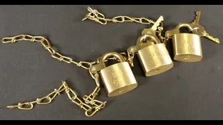 [L196] Waterbury US Set Padlock - 3x pick