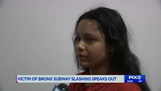 23-year-old subway slashing victim in the Bronx speaks out