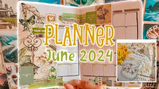 оформление ежедневника на июнь 2024 · bullet journal · plan with me✎