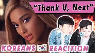 [ENG SUB]🔥🔥 KOREAN BOYS React To ARIANA GRANDE - THANK U, NEXT