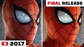 Marvel's Spider-Man (PS4) - E3 2017 vs. Final Release