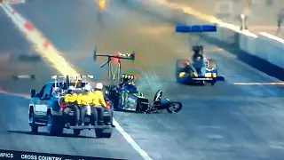 Brittany Force winter Nationals wreck