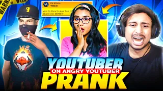 YOUTUBER PRANK ON ANGRY YOUTUBER 😮 ON LIVE - FREE FIRE