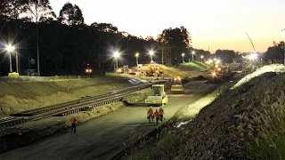 Hunter8 Branxton Rail Works Time Lapse