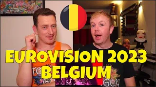 BELGIUM EUROVISION 2023 REACTION - Gustaph - Because Of You