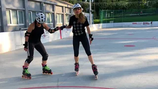 How to improve your Backward Crossovers on inline skates and rollerblades