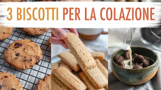 BISCOTTI SANI PER LA COLAZIONE - 3 RICETTE DI BISCOTTI VEGANI SENZA UOVA E SENZA BURRO | Elefanteveg