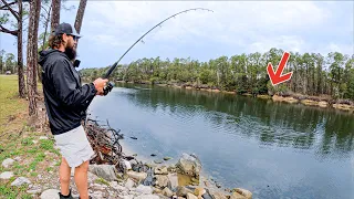 Black Drum Fishing In Roadside Canal! **New PB**