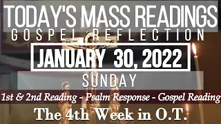 Today's Mass Readings & Gospel Reflection | January 30, 2022 - Sunday (The 4th Week in O.T.)