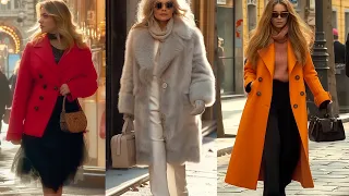 How to dress Elegantly in Winter. Beautiful Street Style in Milan. 🇮🇹 Italian Fashion on the street