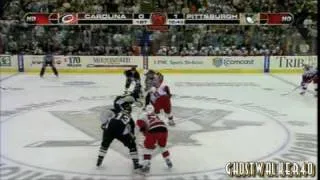 2 Goals In 84 Seconds - Penguins vs Hurricanes (Game 1 Conference Finals 5-18-2009)