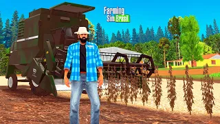 PRIMEIRA COLHEITA NO FARMING SIM BRASIL PARA CELULAR