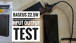 Baseus Adaman 22 5W 20000 mAh Power Bank Unboxing and Input Output Voltage test with