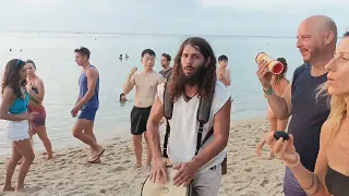 Drumming And Singing For The Water at Zen Beach