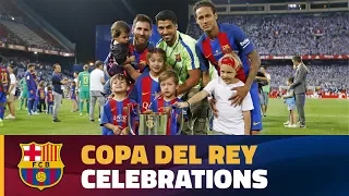 Copa del Rey final celebrations at Vicente Calderón