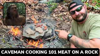 Campfire Cooking 101 How to Cook on a Rock Caveman Style