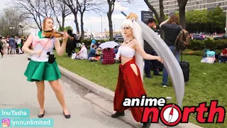 Violin Girl Surprises Cosplayers with their Themes - Anime North 2019