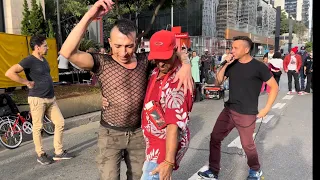 ALEMÃO DA PIZADINHA LOTA AVENIDA PAULISTA ATÉ HOMEM COM HOMEM DANÇA NO PISEIRO VEJA O QUE ACONTECEU