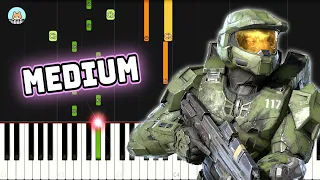 Halo Wars 2 OST - "Cratered" (Main Menu Theme) - MEDIUM Piano Tutorial & Sheet Music