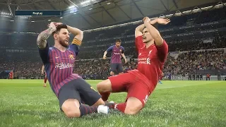 PES 2019 REALISTIC | Liverpool vs FC Barcelona | MESSI VS SALAH