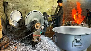 Unusual Biggest Aluminum Pot Making Process || Amazing Process😲