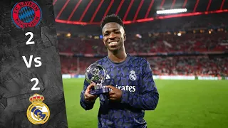 BAYER MUNIQUE VS REAL MADRID| MELHORES MOMENTOS "HIGHLIGHTS"| TODOS OS GOLOS| BIS DE VINICIUS JÚNIOR