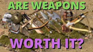 Is WEAPON PRODUCTION Worth It? Weapons Explained - Stronghold Crusader