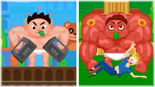 MAX LEVEL in Muscle Boy Game!