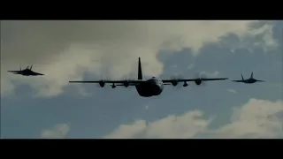 Ac 130 vs f 22 raptor epic battle