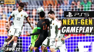 FIFA 22 PS5 - Next Gen Gameplay | Netherlands vs. Belgium | International Friendly | 4K HDR 60 FPS