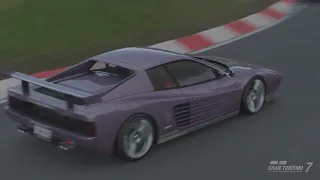 Ferrari Testarossa 560 hp on the Nordschleife Germany