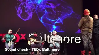 TEDx Baltimore - Alash and Shodekeh sound check TUVAN THROAT SINGING and BEATBOX