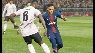 Neymar vs Manchester United - Gameplay PES 2019 Solo Superstar