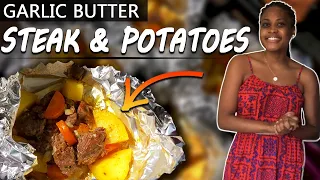 Garlic Butter Steak and Potatoes || Quick Meal Prep || 30 Minute Meal || LesleyCooks