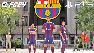 FC 24 - FIFA Street - Trio Messi Suarez Neymar vs Halland - FC Barcelona vs Manchester City